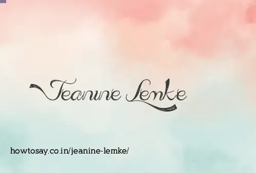 Jeanine Lemke