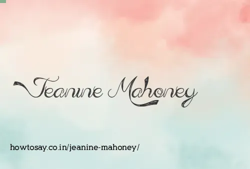 Jeanine Mahoney