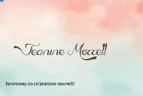 Jeanine Morrell