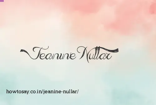 Jeanine Nullar