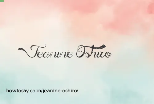 Jeanine Oshiro