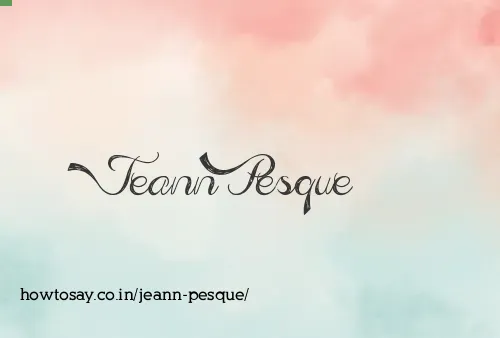 Jeann Pesque