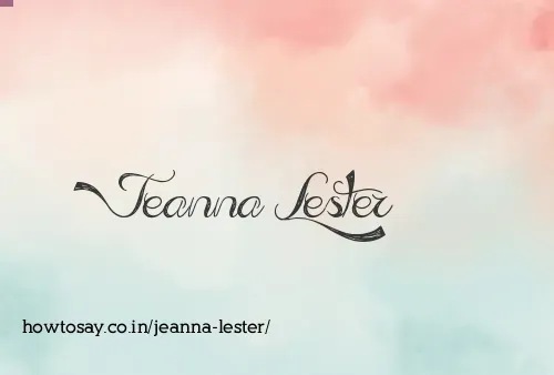 Jeanna Lester