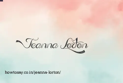 Jeanna Lorton