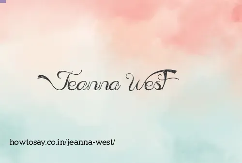 Jeanna West