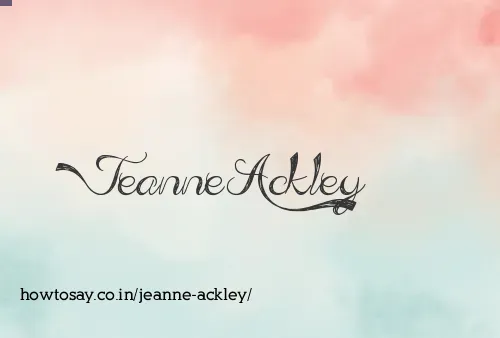 Jeanne Ackley