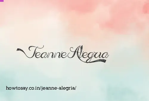 Jeanne Alegria