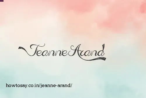 Jeanne Arand