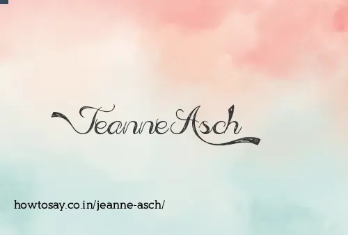 Jeanne Asch
