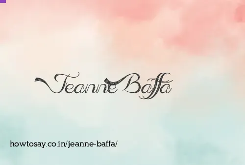 Jeanne Baffa