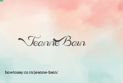 Jeanne Bain