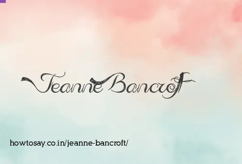 Jeanne Bancroft