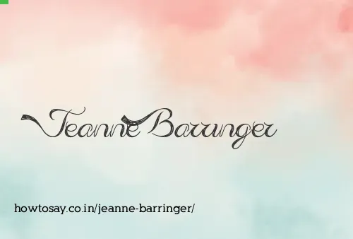 Jeanne Barringer