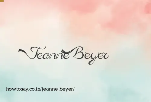 Jeanne Beyer