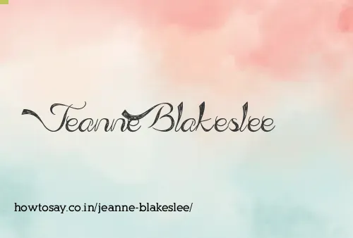 Jeanne Blakeslee