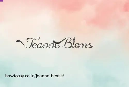 Jeanne Bloms