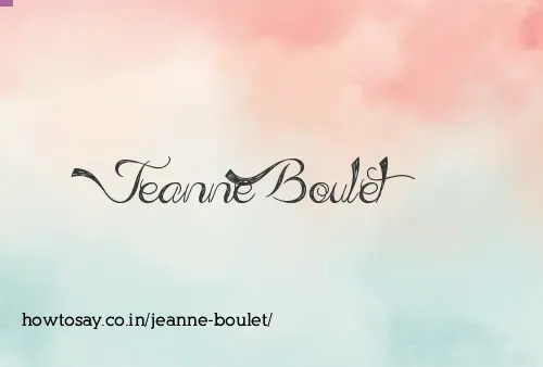 Jeanne Boulet