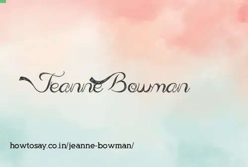 Jeanne Bowman