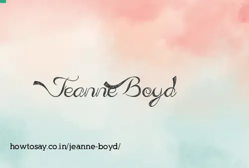 Jeanne Boyd