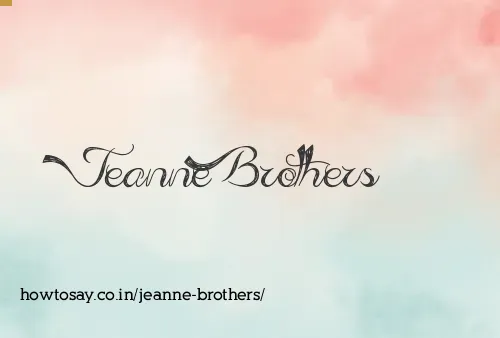 Jeanne Brothers