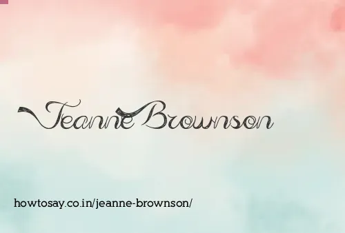 Jeanne Brownson