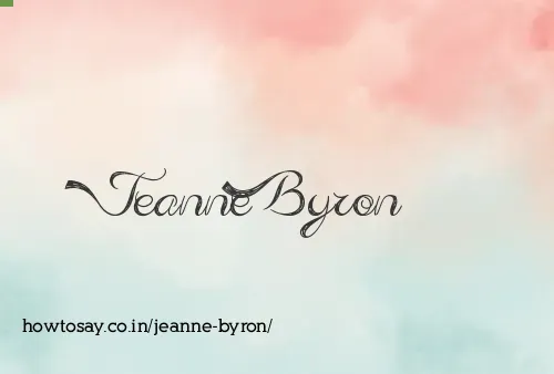 Jeanne Byron
