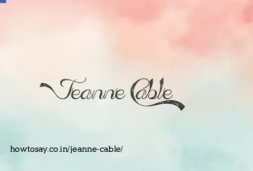 Jeanne Cable