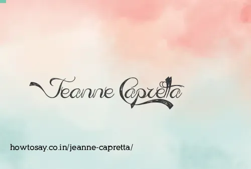 Jeanne Capretta
