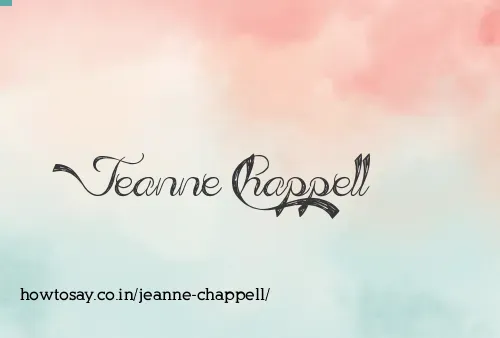 Jeanne Chappell