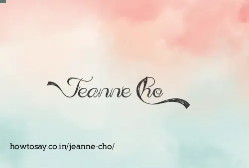 Jeanne Cho