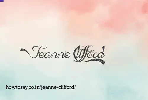 Jeanne Clifford