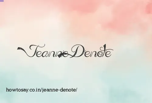 Jeanne Denote