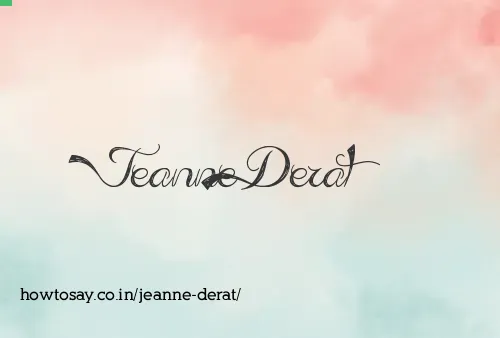 Jeanne Derat