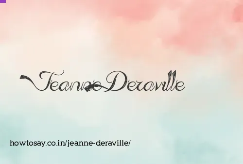 Jeanne Deraville