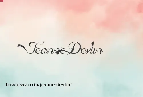 Jeanne Devlin