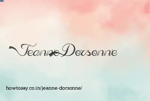 Jeanne Dorsonne