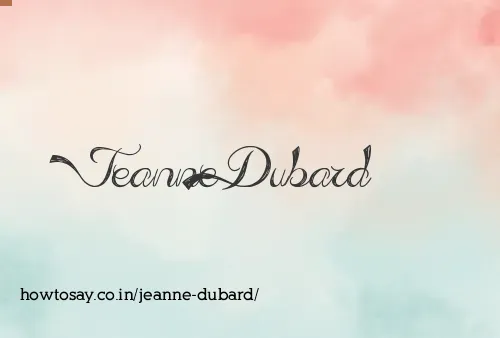 Jeanne Dubard