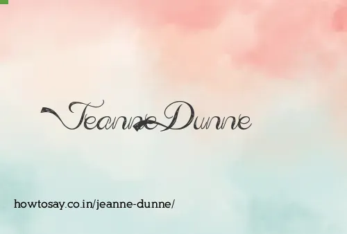 Jeanne Dunne