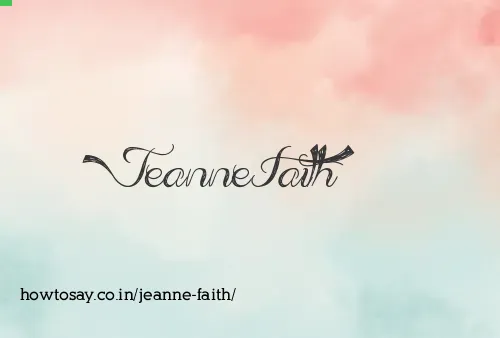 Jeanne Faith