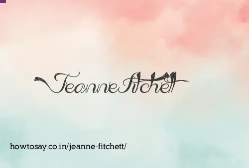 Jeanne Fitchett