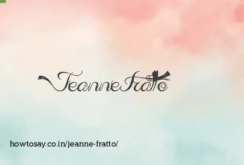 Jeanne Fratto