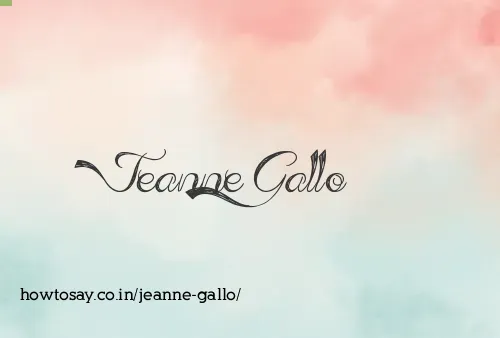 Jeanne Gallo