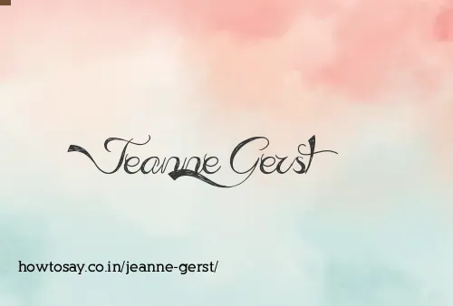 Jeanne Gerst