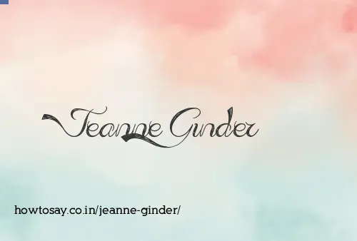 Jeanne Ginder