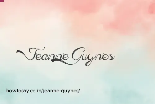 Jeanne Guynes