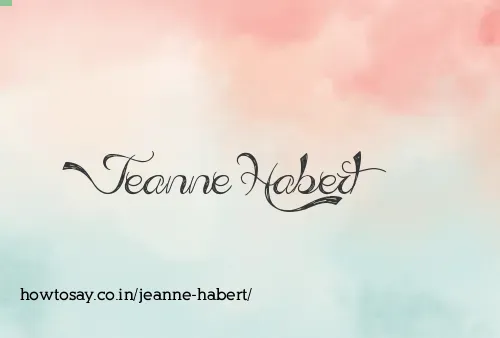 Jeanne Habert