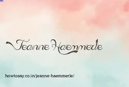 Jeanne Haemmerle