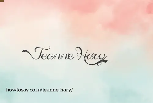 Jeanne Hary