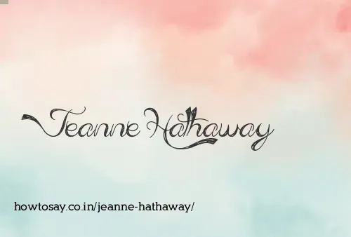 Jeanne Hathaway