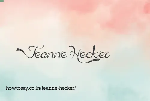 Jeanne Hecker